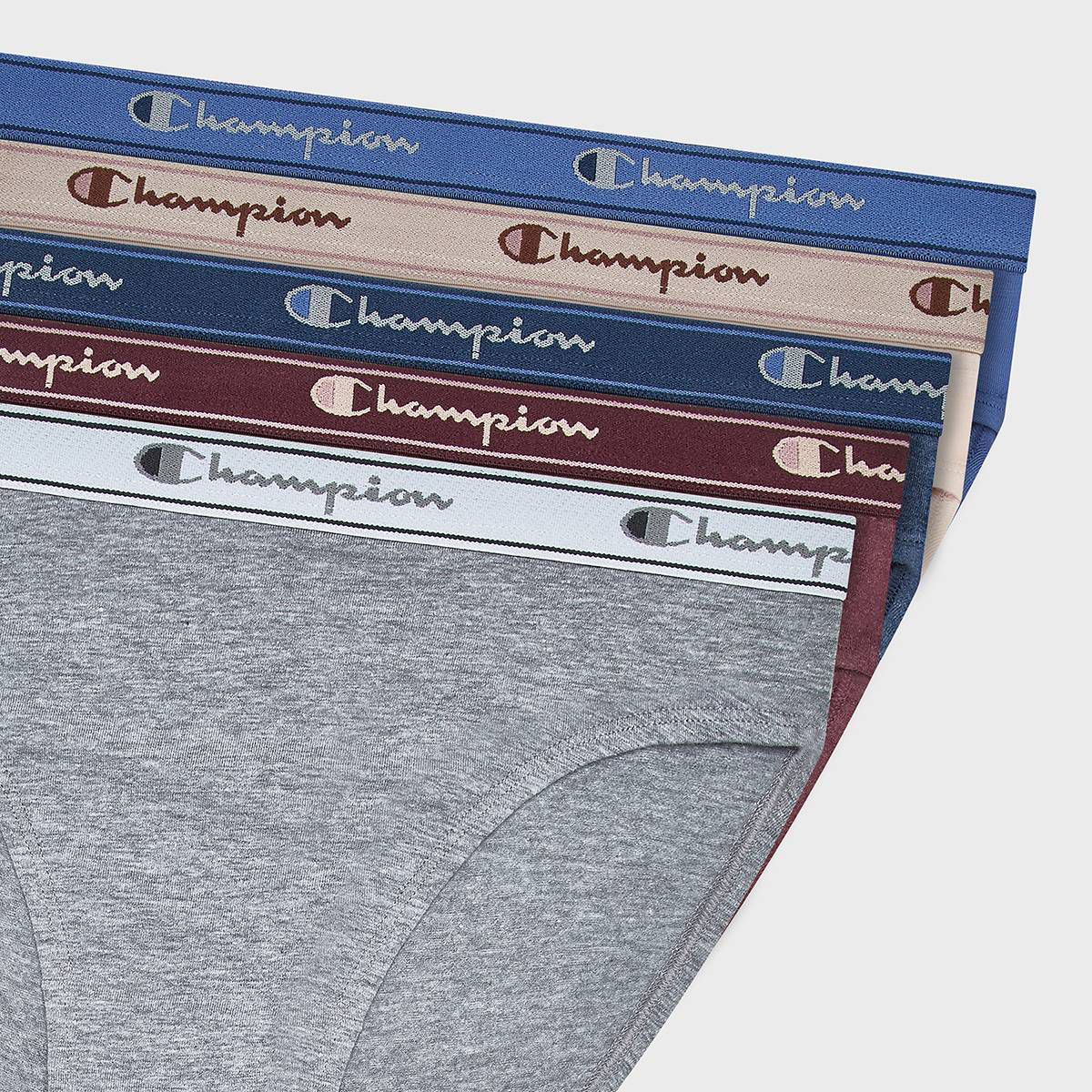 Champion Women's 5pk Cotton Stretch Iconic Essentials Hi-Cut Underwear - thumbnail 5