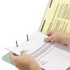 Smead End Tab Pressboard Classification Folders, Two SafeSHIELD Coated Fasteners, 3" Expansion, Letter Size, Gray-Green, 25/Box - 2 of 4