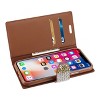 Reiko iPhone X/iPhone XS Diamond Rhinestone Wallet Case in Gold - 3 of 4
