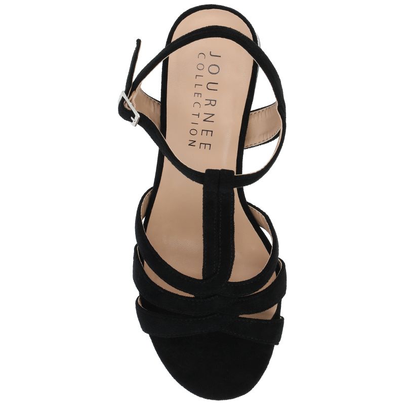 Journee Collection Womens Alyce Tru Comfort Foam Faux Leather Platform Sandals, 4 of 10