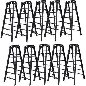 Set of 10 Black Ladders for WWE & AEW Wrestling Action Figures - 1 of 1