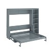 Merax Murphy Bed with Fold-Out Desk & Bookshelves - 4 of 4