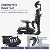 Ergonomic Office Chair,High Back Mesh Desk Chair with Footrest, Adjustable Lumbar Support,and 3D Armrest,Comfortable Gaming Chair for Office and Home - 4 of 4