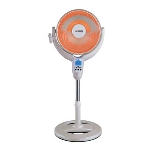 Optimus 14" Oscillitating Pedestal Digital Dish Heater with Remote - 1 of 4