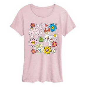 Women's - Pokémon - Pokémon Spring Stickers Short Sleeve Graphic T-Shirt - 1 of 3