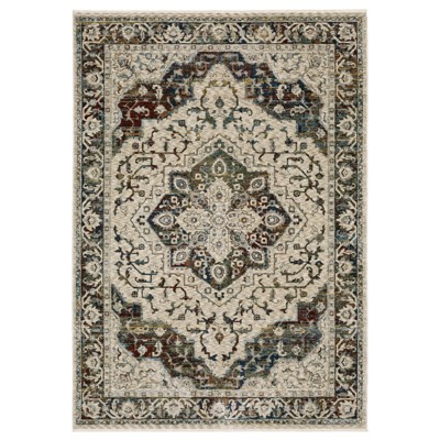Oriental Weavers Capella CAP12 Beige / Multi Indoor Area Rug - 2'3" x 7'6"