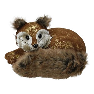 Northlight Laying Fox Christmas Figure - 16.5” - Brown - 1 of 3