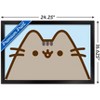 Trends International Pusheen - Blue Surprise Framed Wall Poster Prints - 3 of 4