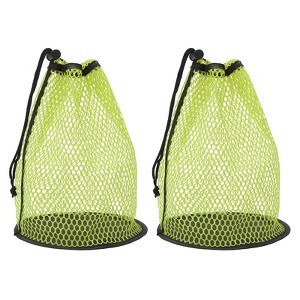 Unique Bargains Nylon Mesh Drawstring Golf Ball Storage Bags 2 Pcs - 1 of 4
