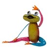 11" Iron Indoor/Outdoor Stretching Yoga Frog Decorative Garden Statue - Alpine Corporation: Metal Artwork, Patio Accent - 2 of 3
