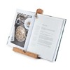Twine Tablet Stand, Acacia Wood Tablet Holder, Cookbook Stand, Rustic Farmhouse Book Holder and Display, Acacia Wood, Set of 1 - 4 of 4