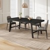 Industrial Dining Table for 6~8 People, 78.7" Long Rectangle Dining Table, Wooden Kitchen Table with Sturdy Metal Frame,Dinner Table for Kitchen-Gray - 4 of 4