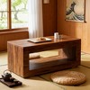 Gulches 2-Tier Coffee Table with Storage Rack, Sturdy Engineered Wood, Waterproof Scratch-Resistant Top, Versatile - 3 of 4