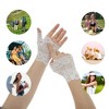 Unique Bargains Women's Flower Sunblock Fingerless Gloves 1 Pair - 4 of 4