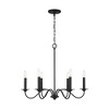 Capital Lighting Vincent 6 - Light Chandelier in  Black Iron - 3 of 4