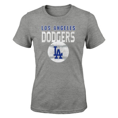 Mlb Los Angeles Dodgers Girls' Henley Team Jersey : Target