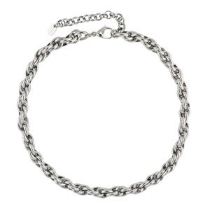 Slate by Rebl Rope Twist Chain Necklace  Stainless Steel - 1 of 2