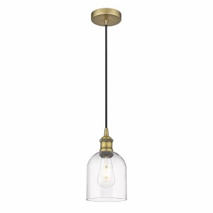 Bella - 1 Light Cord Hung Mini Pendant In Industrial Style-9.5 Inches Tall and 5.5 Inches Wide - 1 of 1