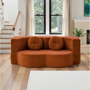 VASIP 2-in-1 Convertible Modular Sofa Bed with Memory Foam, Space-Saving Sofa Bed for Living Room,Bedroom,Apartment,No Assembly Required - 1 of 4