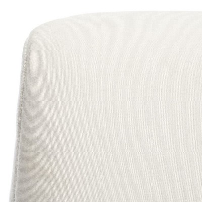 Luxe Off-White Velvet Upholstered Side Chair with Gold Legs