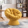 Oversized Swivel Accent Chair,360° Swivel Barrel Chair, Multicoloured Papasan Chair for Living Room-Cuddlewood - 2 of 4