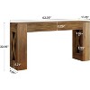 Tribesigns 63-Inch Long Console Table, Farmhouse Entryway Table with 2 Drawers for Entrance, Hallway, Living Room - 3 of 4