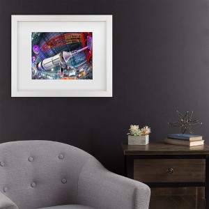 Trademark Fine Art Mich Catanzaro Saturn Five Kennedy Space Center Matted Framed Art - 1 of 4