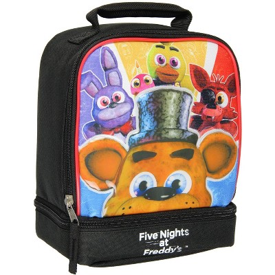 Five Nights at Freddy's Dual Compartment Soft Insulated Lunch Box Tote
