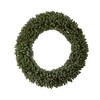Nearly Natural 6’ Giant Flocked Christmas Wreath with Pinecones, 400 Clear LED Lights and 920 Bendable Branches - 3 of 4