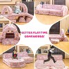 Hooseng 10Pcs Modular Kids Play Couch, Glow-in-The-Dark Convertible Play Fort Kids Sofa with Removable Cover for Playroom, Bedroom - 3 of 4