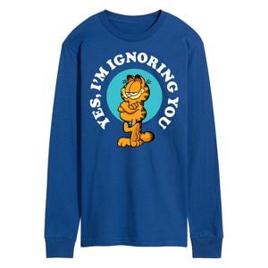 Men's - Garfield - Ignoring You Long Sleeve Graphic T-Shirt - 1 of 4
