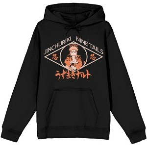 Shinobi Uzumaki with Kanji Men's Black Hoodie - 1 of 2