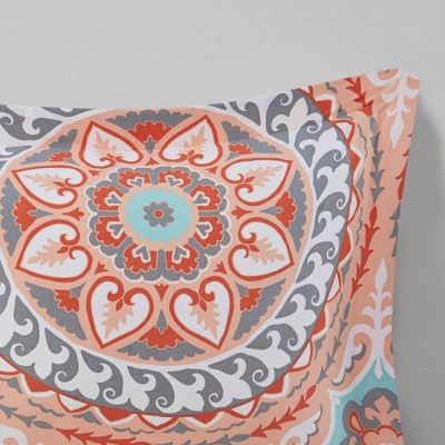King Coral Microfiber Bohemian Comforter Set