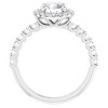 Pompeii3 1 3/4Ct Halo Diamond Engagement Ring 14k White Gold - 2 of 4