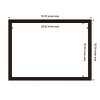 Amanti Art Espresso Brown Framed Dry Erase Magnetic Board - 3 of 4
