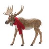 Carved Winter Moose with Scarf (Set of 2) - 3 of 4