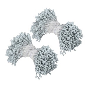 Unique Bargains DIY Craft Handmade Decorative Double Heads Artificial Flower Stamens 700 Pcs - 1 of 4