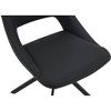 Lyngins Modern Swivel Dining Chairs,Upholstered Kitchen Chairs with High Backrest,PU Leather Chairs for Dining Room,Kitchen - 4 of 4