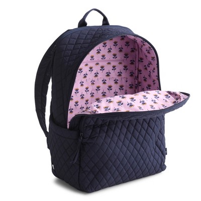 Рюкзаки Vera Bradley Women's Outlet Cotton Essential Large Backpack Peacoat — фото 3