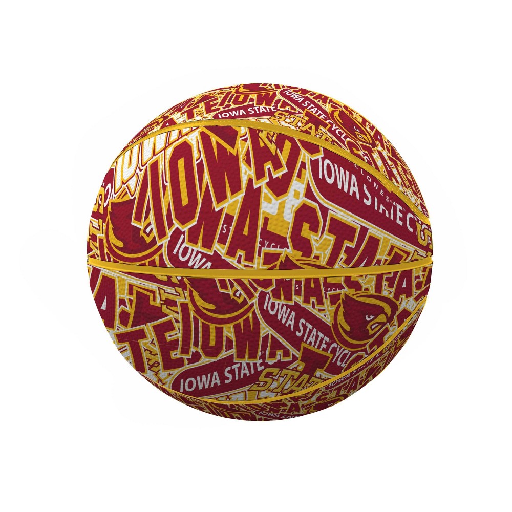 NCAA Iowa State Cyclones Abstract Mini-Size Rubber Basketball