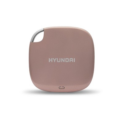 Hyundai 256GB Ultra Portable External SSD for PC/Mac/Mobile, USB-C USB 3.1 - Rose Gold (HTESD250RG)