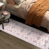 Vintage Persian Area Rug Farmhouse Floral Machine Washable Rug, Stain Resistant Non-Slip - 2 of 4