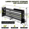 WOWLIVE 4 Tier Storage Rack for Garage, Heavy Duty Rack, Large Power Tool Organizer Wall Mount with Charging Station, TR001 - 2 of 4