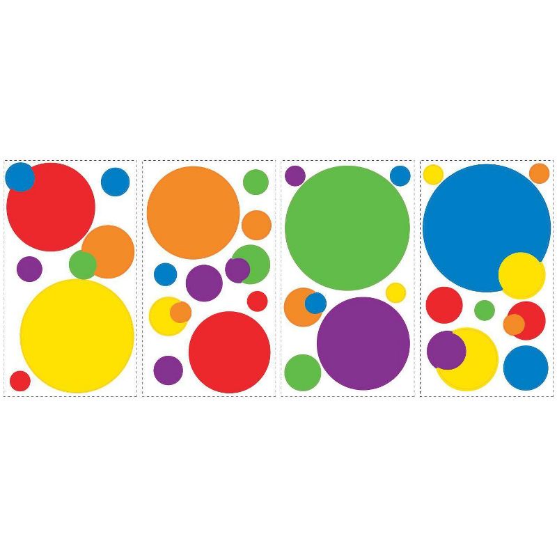 Just Dots Primary Peel and Stick Wall Decal - RoomMates, 4 of 6