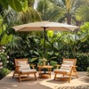 Hyleory 10FT Market Umbrella for All Seasons, 6 Iron Core Ribs, Size: 120" x 96" - 2 of 4