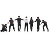"NISMO Technician Team" 7 Piece Figure Set for 1/64 scale models by Mini GT - 2 of 4