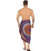 LA LEELA Men's Sarong Beach Cover Ups Wraps One Size Coffee - 3 of 4