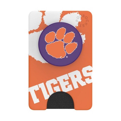 NCAA Clemson Tigers PopSockets PopWallet+ (with PopTop)