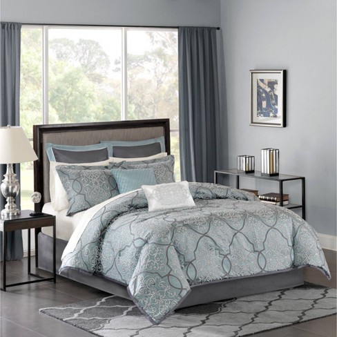 Madison Park Aubrey Comforter Set King Blue