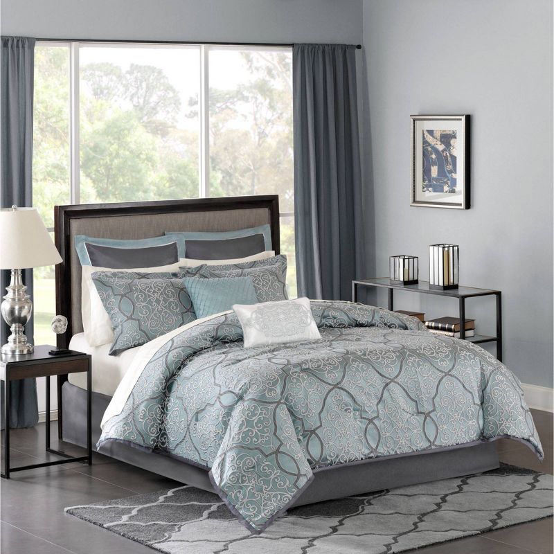 Madison Park 12pc Octavia Complete Bed Set , 1 of 8